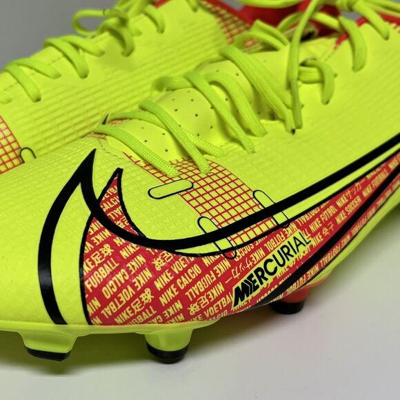 NEW Nike Mercurial Vapor 14 Academy FG MG Volt Soccer Cleats CU5691-760 Mens 11 - Picture 2 of 7